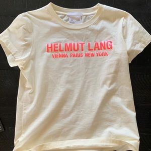 Helmut Lang t-shirt. Cream color